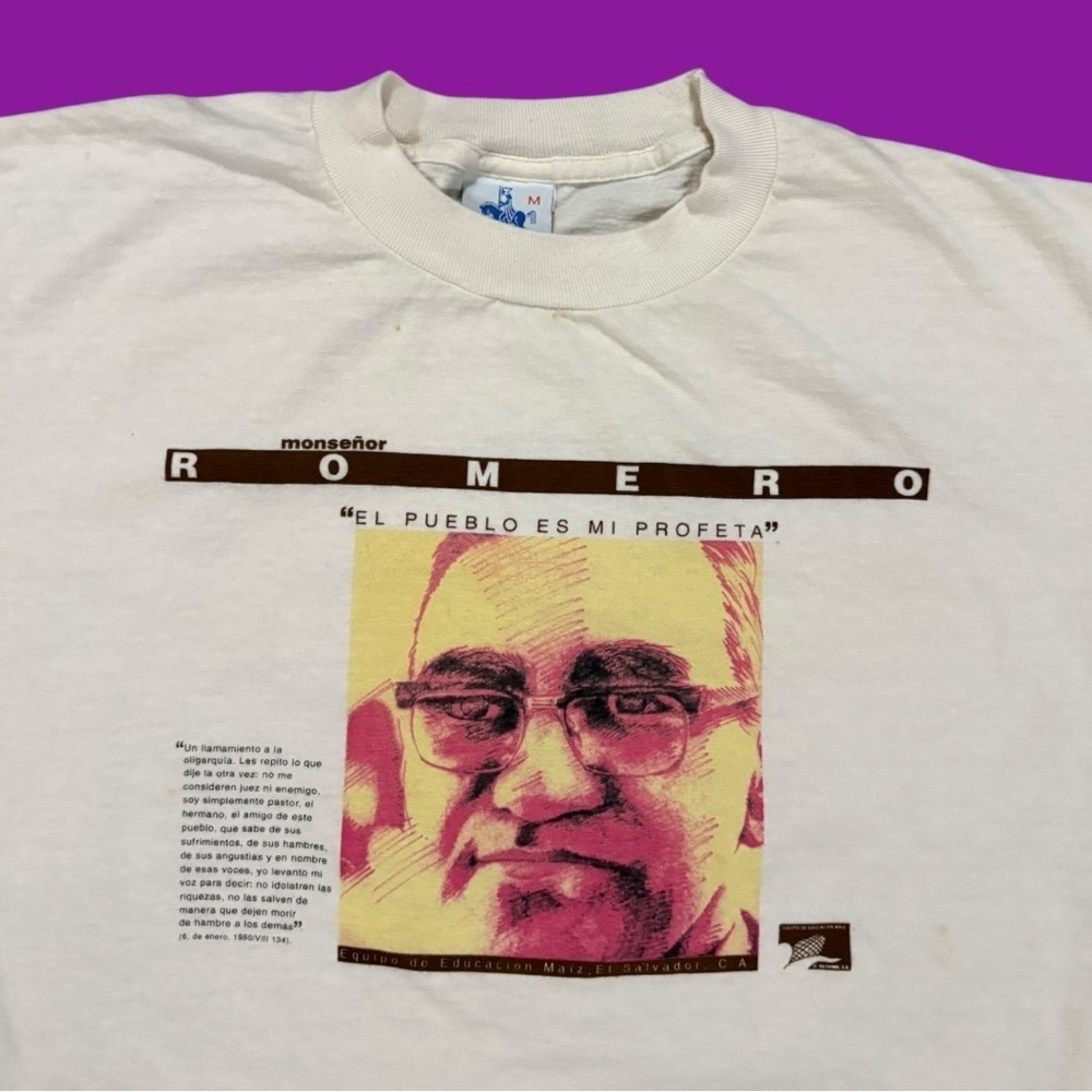 90s Monseñor Romero Tee - Picture 3 of 4